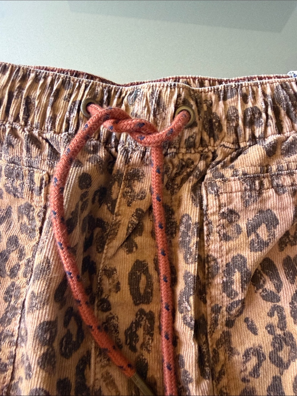 Pilcro The Cottage Corduroy Print Pants S - Picture 2 of 5